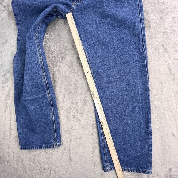 Diamond Gusset Jeans Mens 38x30 Blue Regular Fit Denim Made USA Workwear Classic - Picture 8 of 16